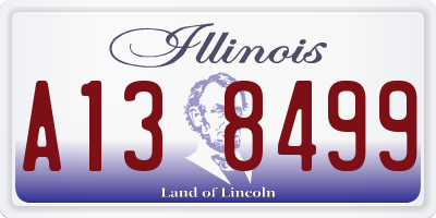 IL license plate A138499