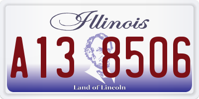 IL license plate A138506