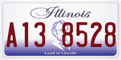 IL license plate A138528