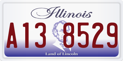 IL license plate A138529