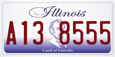 IL license plate A138555