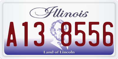 IL license plate A138556