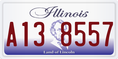 IL license plate A138557