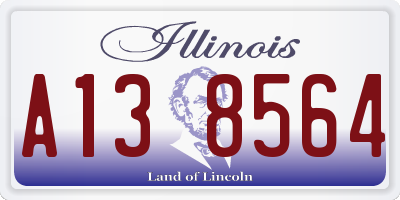 IL license plate A138564