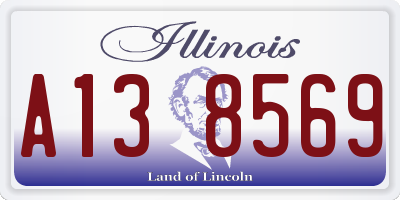 IL license plate A138569