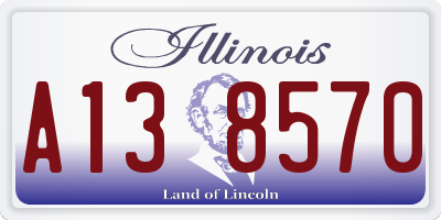 IL license plate A138570