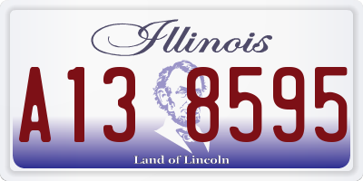 IL license plate A138595