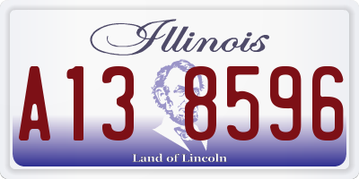 IL license plate A138596