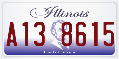 IL license plate A138615