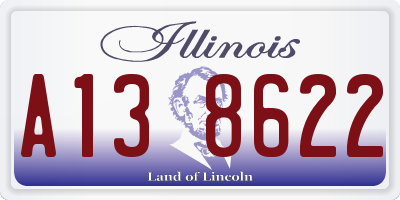 IL license plate A138622