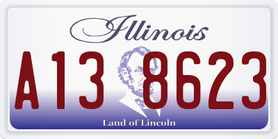 IL license plate A138623