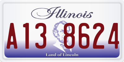 IL license plate A138624