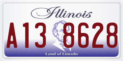 IL license plate A138628