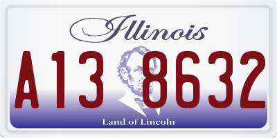 IL license plate A138632