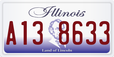 IL license plate A138633