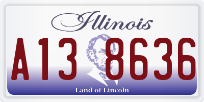 IL license plate A138636
