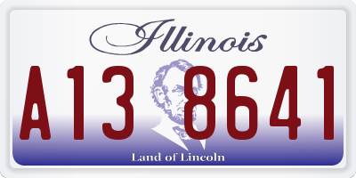 IL license plate A138641