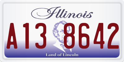 IL license plate A138642