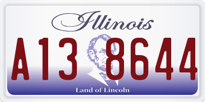 IL license plate A138644