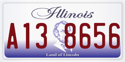IL license plate A138656