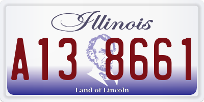 IL license plate A138661