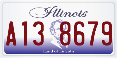 IL license plate A138679