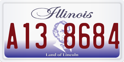 IL license plate A138684
