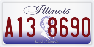 IL license plate A138690