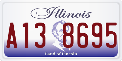 IL license plate A138695