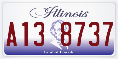 IL license plate A138737