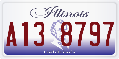 IL license plate A138797