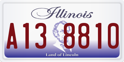 IL license plate A138810