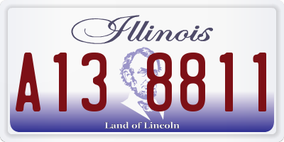 IL license plate A138811