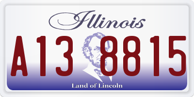 IL license plate A138815
