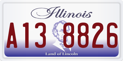 IL license plate A138826