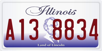 IL license plate A138834