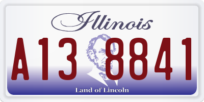IL license plate A138841