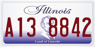 IL license plate A138842