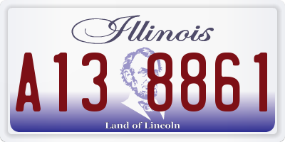 IL license plate A138861