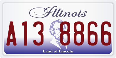 IL license plate A138866