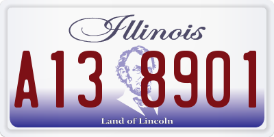 IL license plate A138901