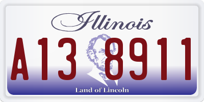 IL license plate A138911
