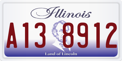 IL license plate A138912