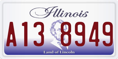 IL license plate A138949