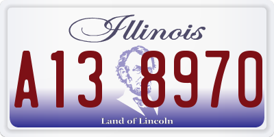 IL license plate A138970