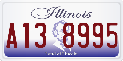 IL license plate A138995