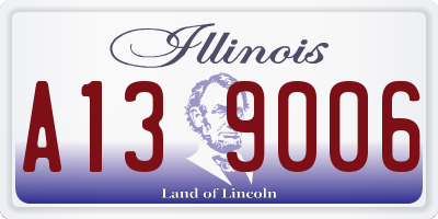 IL license plate A139006