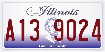 IL license plate A139024