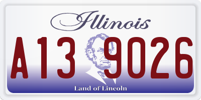 IL license plate A139026