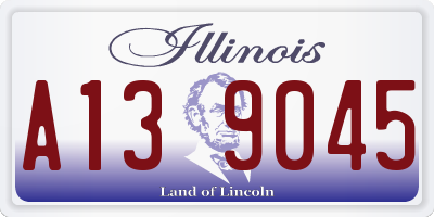 IL license plate A139045